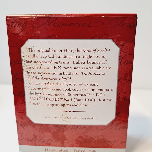 Hallmark Keepsake Ornament Superman Lunch Box DC Comics Man of Steel Christmas - Picture 7 of 9